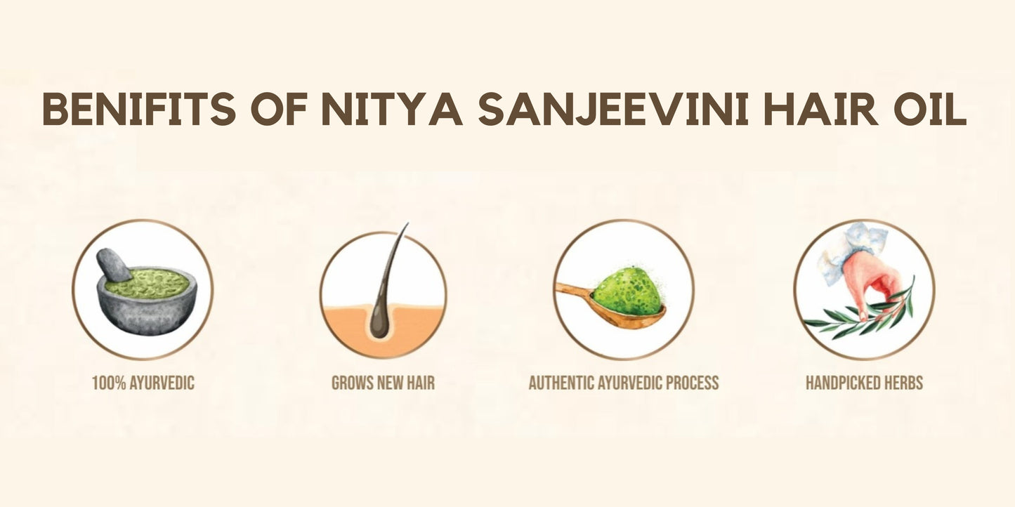 Nitya Sanjeevini Adivasi Herbal Hair Oil ✅👉
