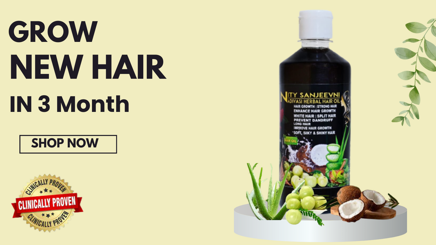 Nitya Sanjeevini Adivasi Herbal Hair Oil ✅👉